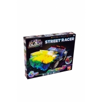 Set de construit masina de curse cu lumini LED, 248 piese, Street Racer, 26-2901